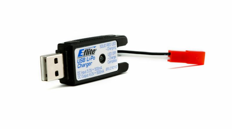 092-EFLC1010 1S USB Li-Po Charger 500mA JST