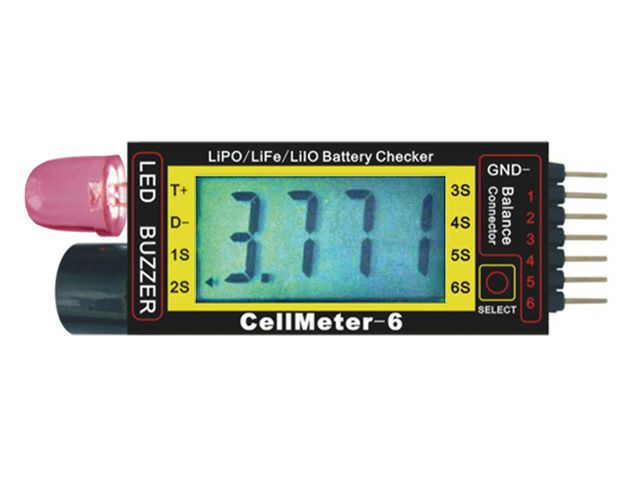 294-C4588 LiPo Cell Meter 2-6S  