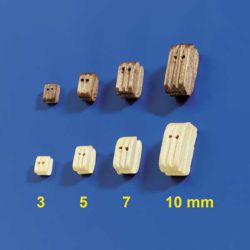 014-60883 Doppelblöcke 3mm (10 Stück)   