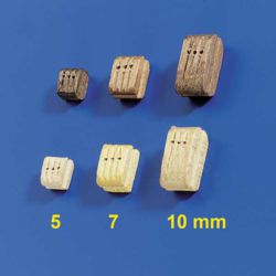 014-60900 Dreifachblöcke 7mm (10 Stück) 